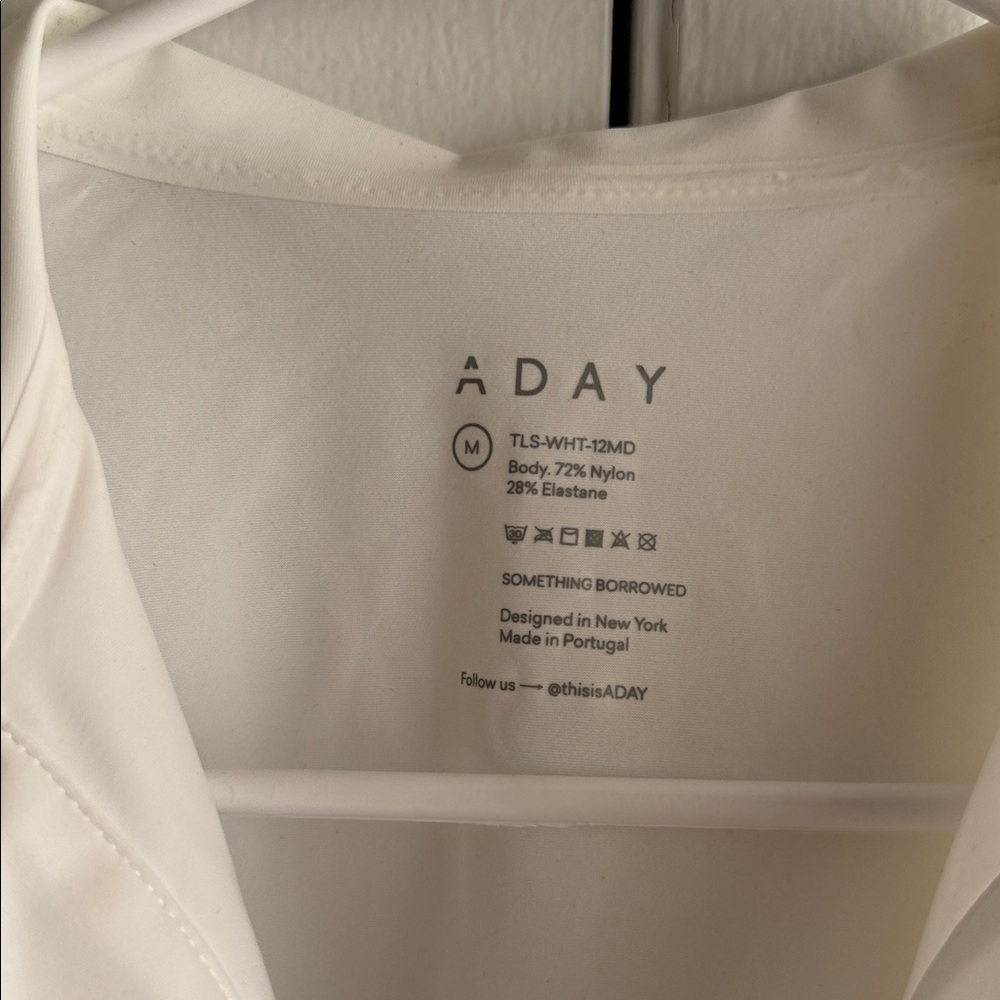 Aday Something Borrowed White Button Up Boyfriend… - image 6